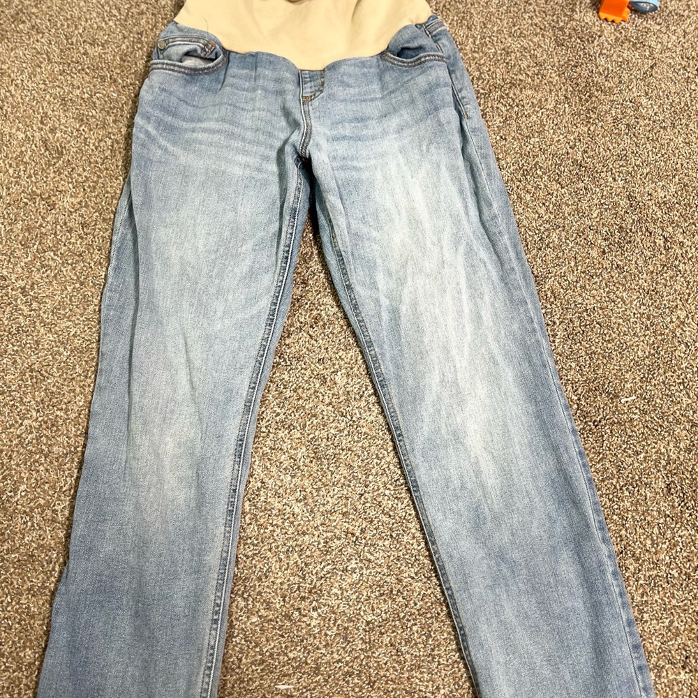Motherhood Blue Jeggings with Stretchy Waistband